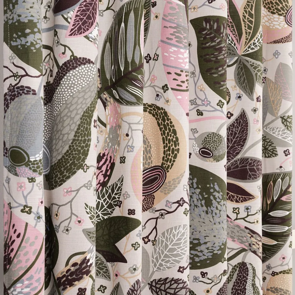 Adam och Eva beige-rosa gardiner