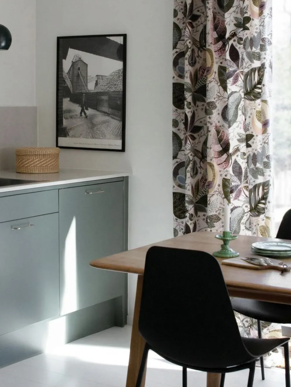 Adam och Eva beige-rosa gardiner