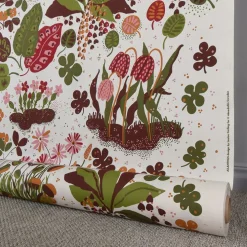 Ailanthus grön-brun tyg - Almedahls