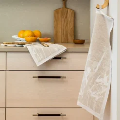 Airy beige kökshandduk 35X50 - Ekelunds Linneväveri