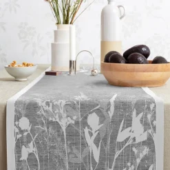 Airy grå löpare 35X120 - Ekelunds Linneväveri