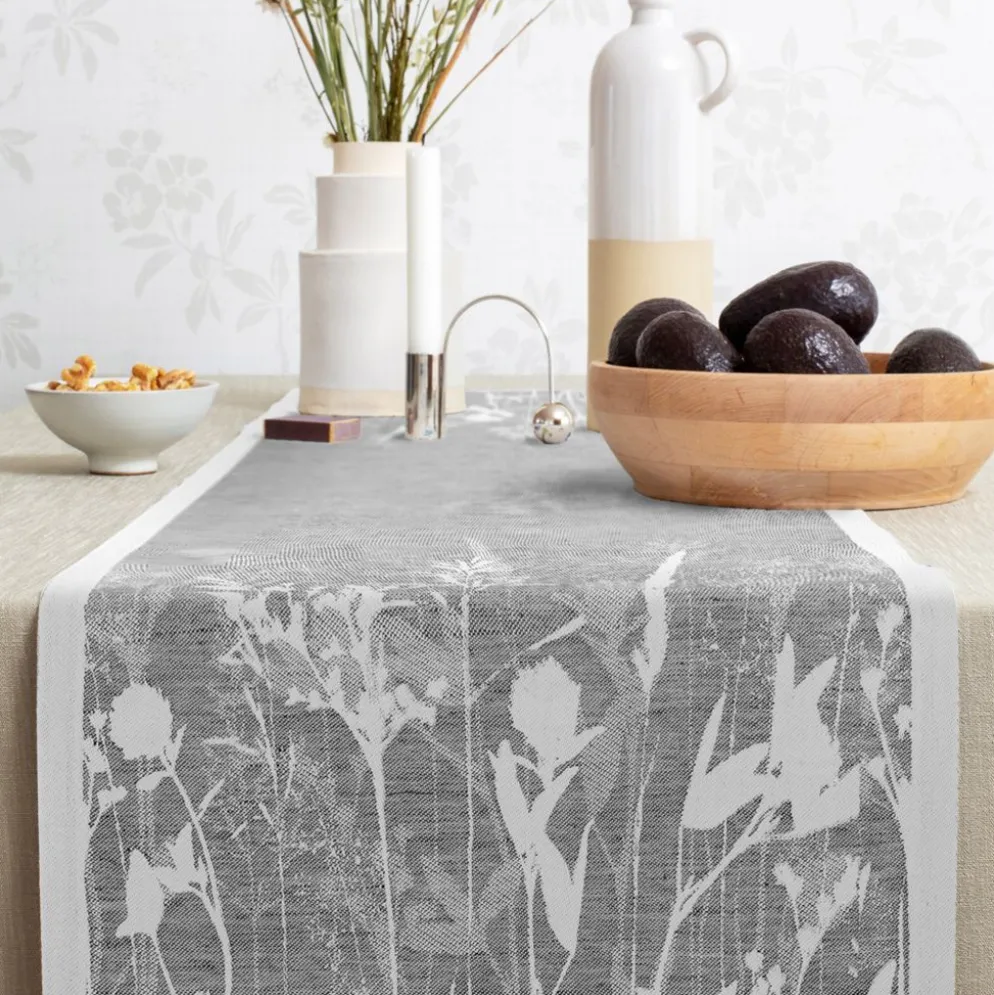Airy grå löpare 35X120 - Ekelunds Linneväveri