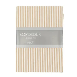 Anna Bordsduk Havre – Randig bomullsduk 140x250 cm