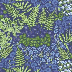 Blå Blom blå bricka 27×20cm