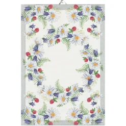 Blomkrans kökshandduk 35X50 - Ekelunds Linneväveri