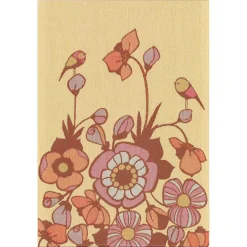 Blomkvitter kökshandduk 35X50 - Ekelunds Linneväveri