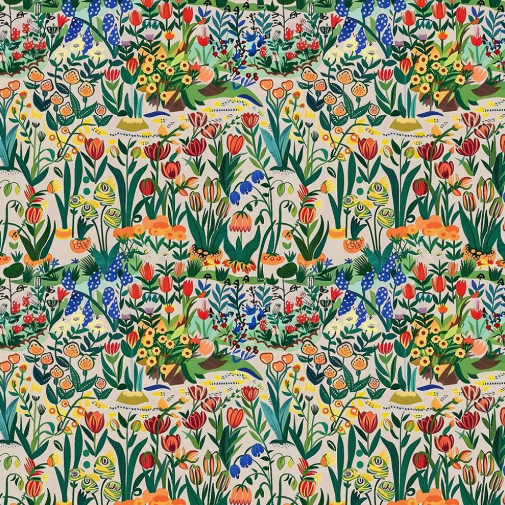 Blomsterdröm tyg - En hyllning till vilda blommor i full blom