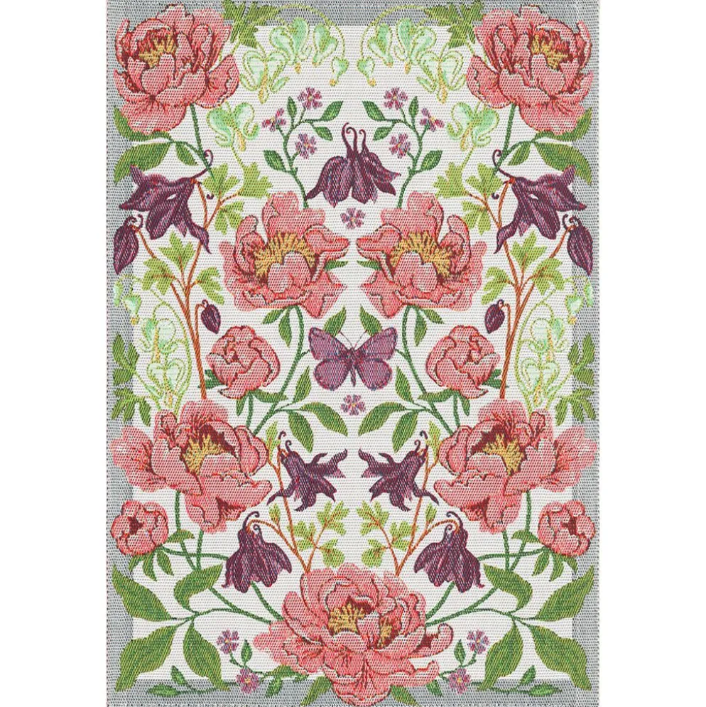 Blomsterfest kökshandduk 35X50 - Ekelunds Linneväveri