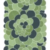 Blomster grön tyg