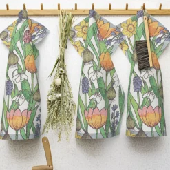Blomsterlök kökshandduk 35X50 - Ekelunds Linneväveri
