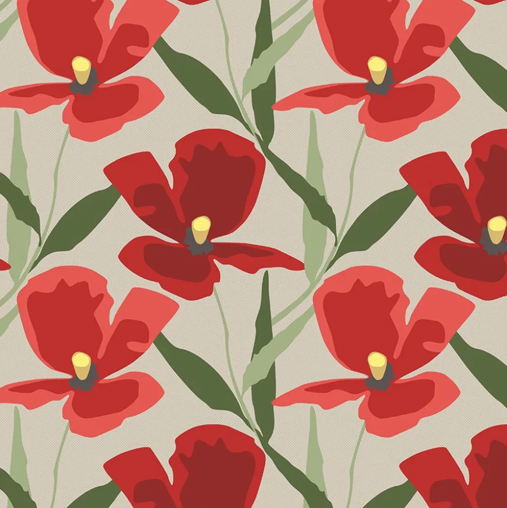 Blomsterskrud culla röd tyg