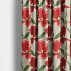 Blomsterskrud culla röd tyg