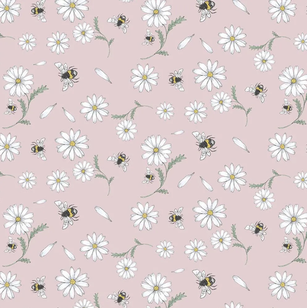 Blomstersurr rosa tyg
