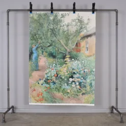 Blomsterträdgård 95x130 Tygtavla - Carl Larsson