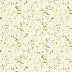 Blomsteryra gul blommigt tyg