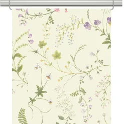 Blomsteryra gul panelgardiner