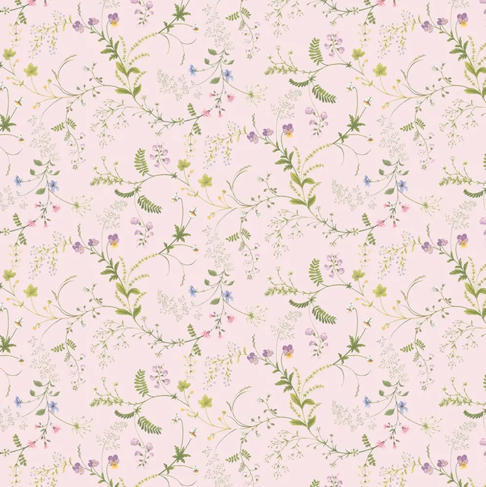Blomsteryra rosa blommigt tyg