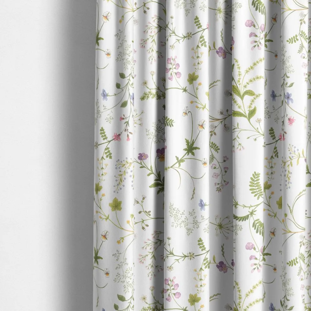 Blomsteryra vit gardiner