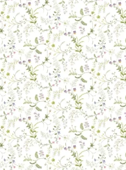 Blomsteryra vit kuddfodral