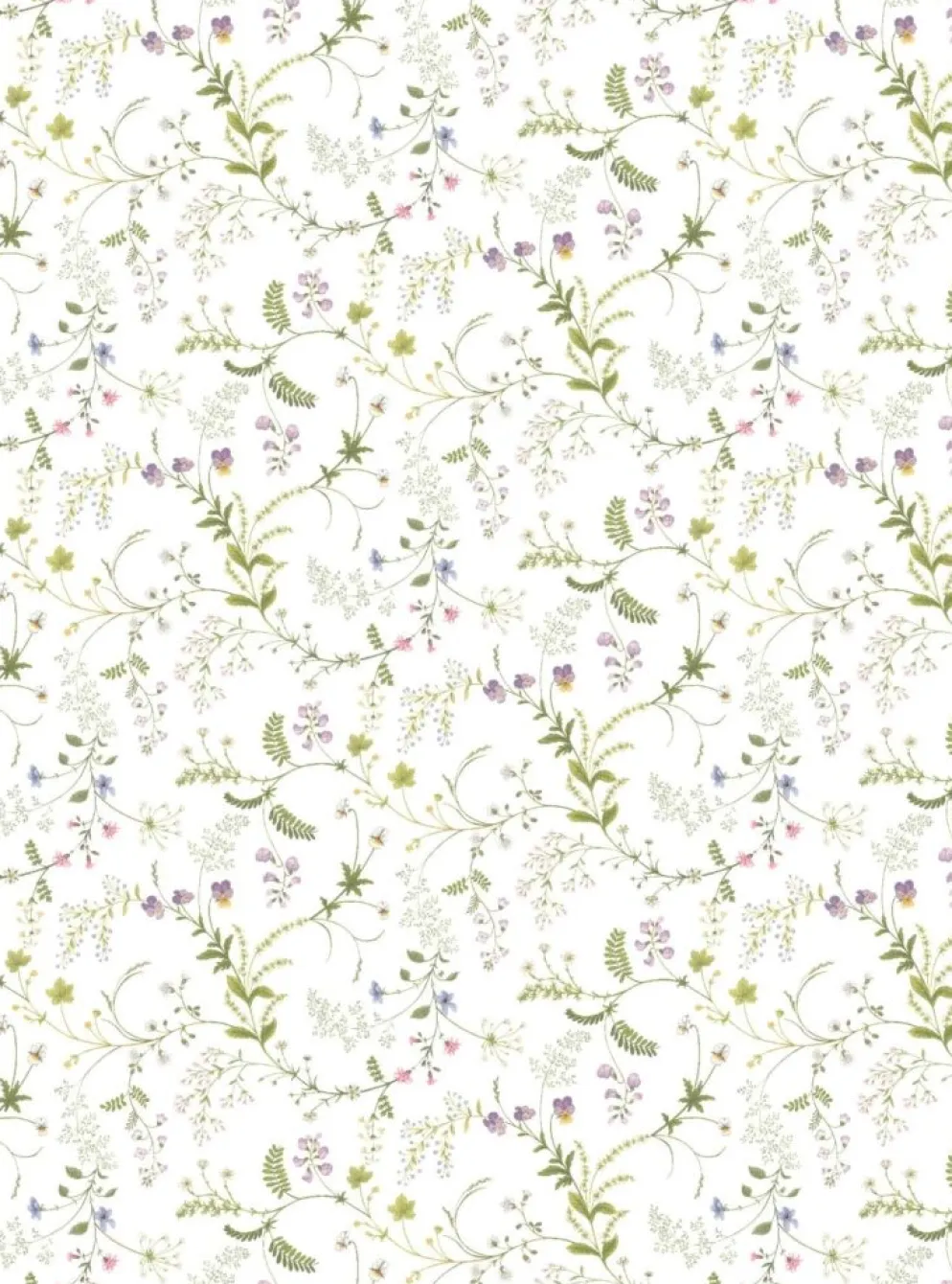 Blomsteryra vit kuddfodral