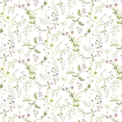 Blomsteryra vit tyg