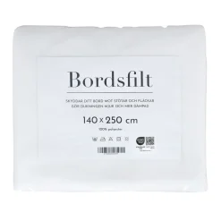 Bordsfilt vit förpackning 140x250cm