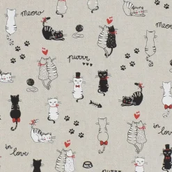 Cats in love tyg med katter