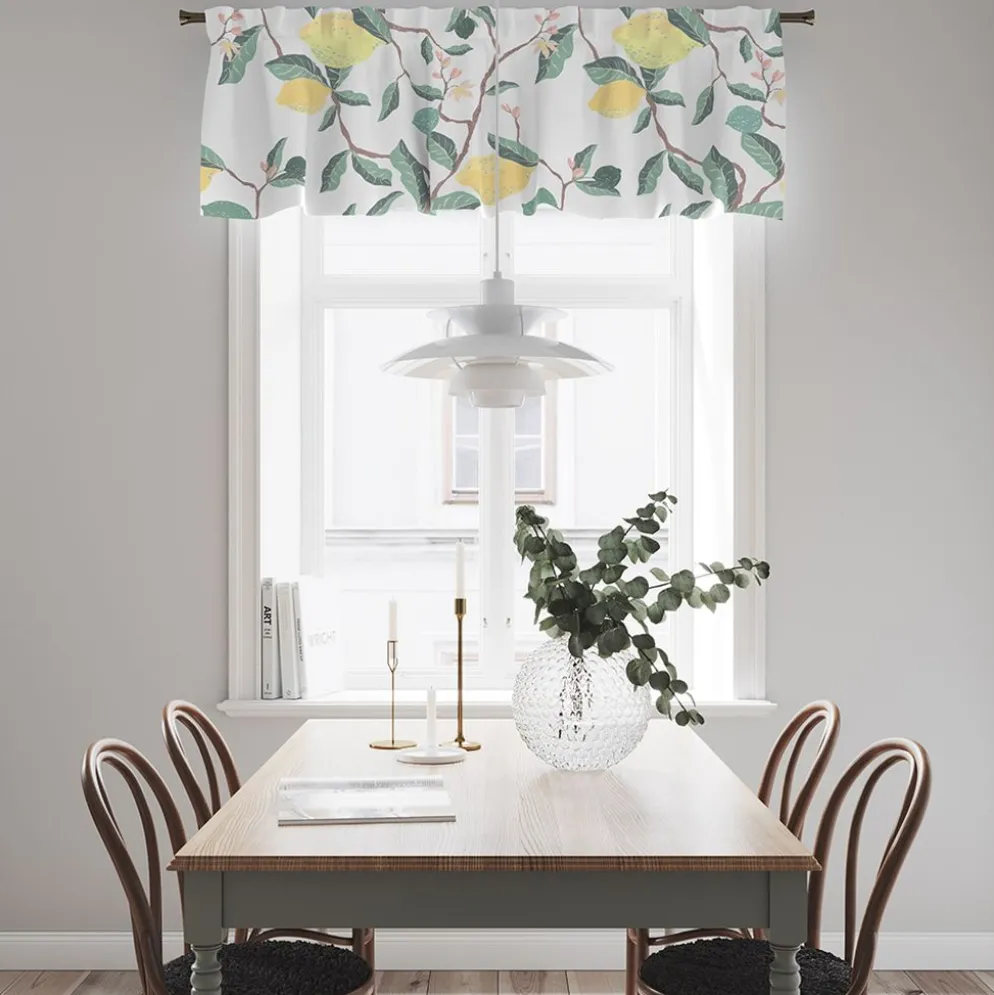 Citron grön gardinkappa metervara