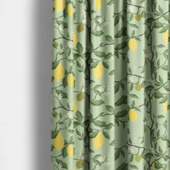 Citronträd grön - tyg med citroner