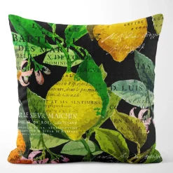 Citrus svart kuddfodral