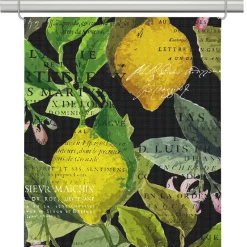 Citrus svart panelgardiner