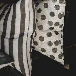 Cruella stripe grön kuddfodral