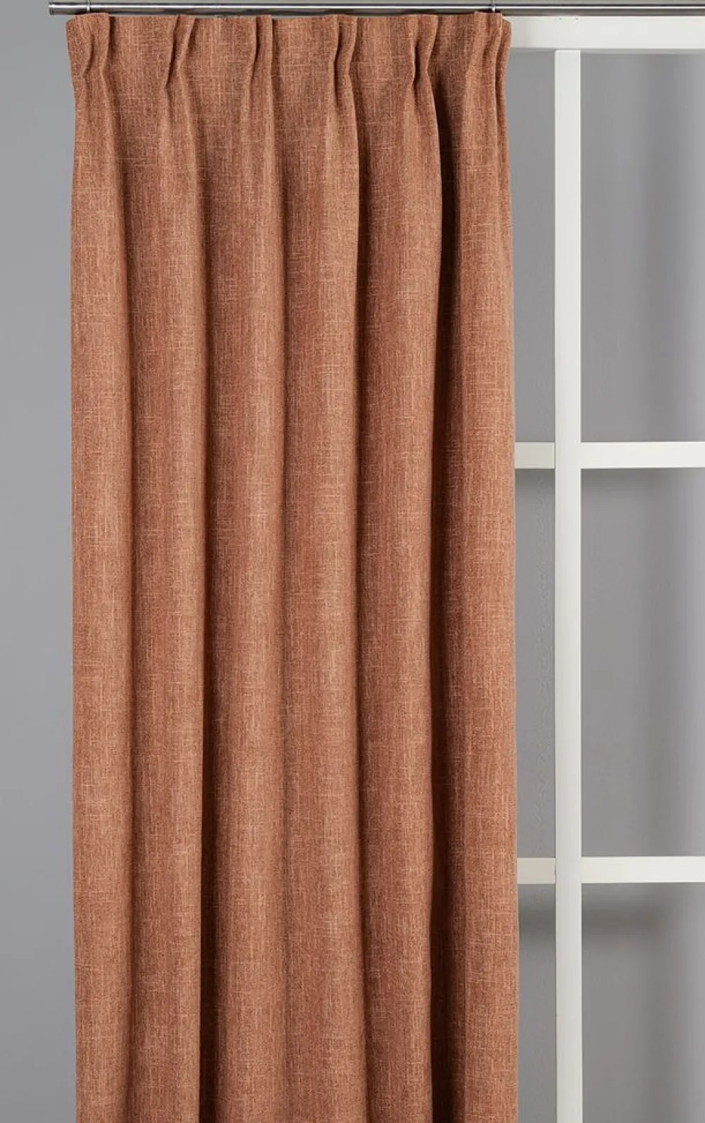Cru rost mörkläggningsgardin dubbel bredd 1-pack