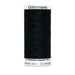 Denimtråd 100m Col.1000 svart