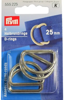 D-ring silver 25mm