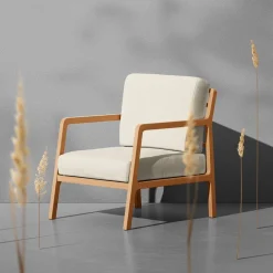 Dynväv offwhite enfärgat tyg till utemöbler