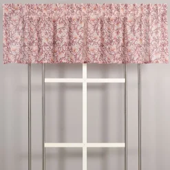 Emma rosa skir gardinkappa med blomstermönster 50x250cm