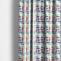 Fina fisken multi tyg – färgstarkt och lekfullt designat med retro känsla