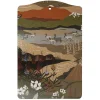Fjällvandring grön-beige serveringsbräda