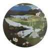 Fjällvandring grön-blå grytunderlägg
