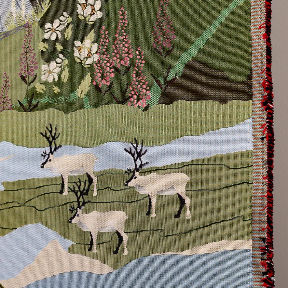 Fjällvandring ljusgrön gobeläng
