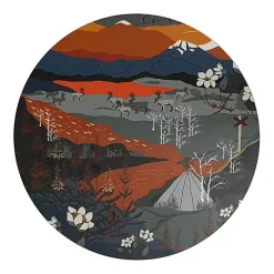 Fjällvandring orange grytunderlägg