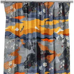 Fjällvandring orange tyg