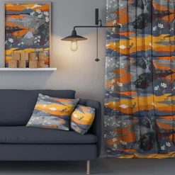 Fjällvandring orange tyg