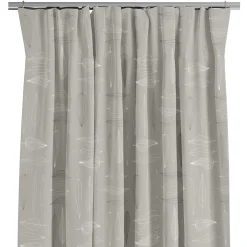 Frostblad Beige – Gardin med stilrent bladmotiv