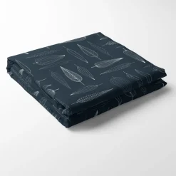 Frostblad blå bordsduk