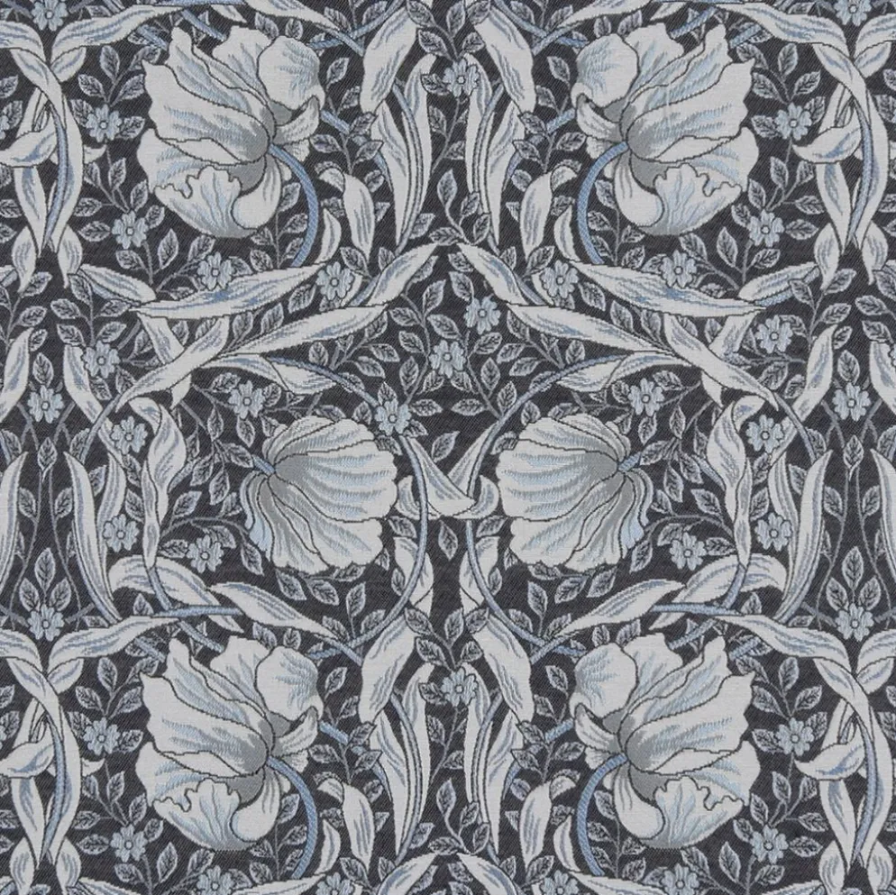 Grace blå gobeläng - Klassisk blommig Arts and Crafts design
