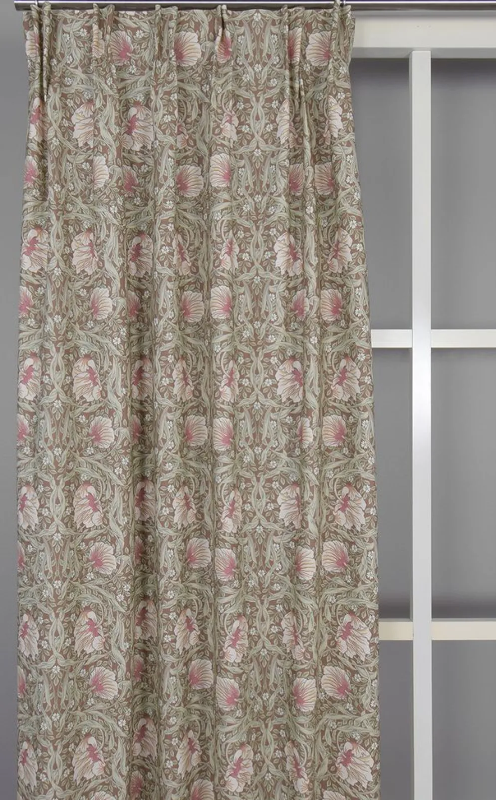 Grace brun gardiner - Klassisk blommig Arts and Crafts design