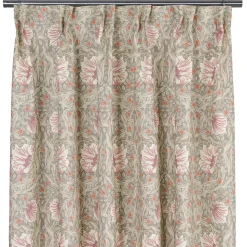 Grace dimmgrön gardiner - Klassisk blommig Arts and Crafts design