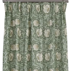 Grace grön gardiner - Klassisk blommig Arts and Crafts design